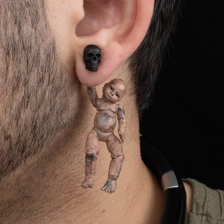 Creepy Baby Doll Earrings