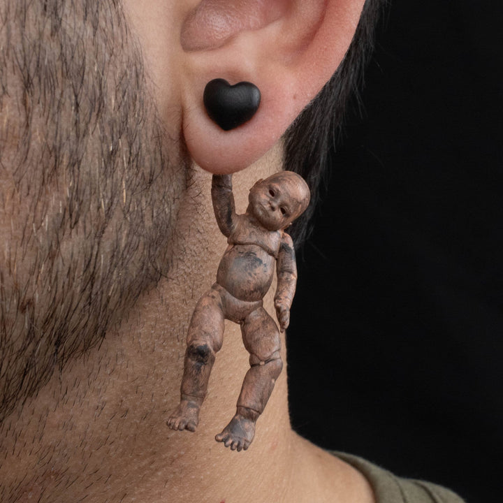 Creepy Baby Doll Earrings