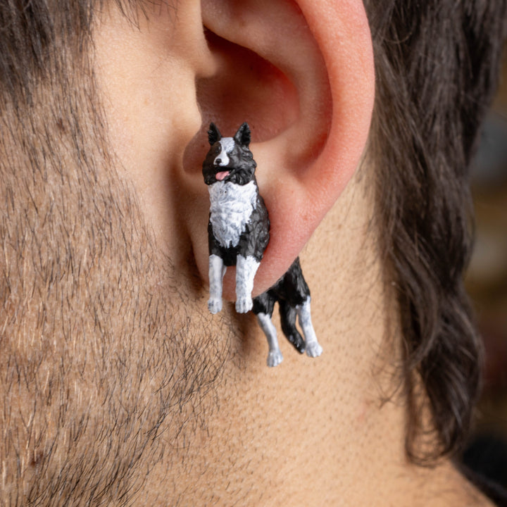 Border Collie Earrings