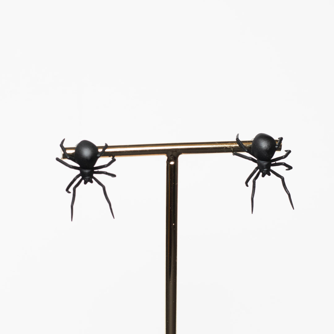 Black Widow Spider Earrings