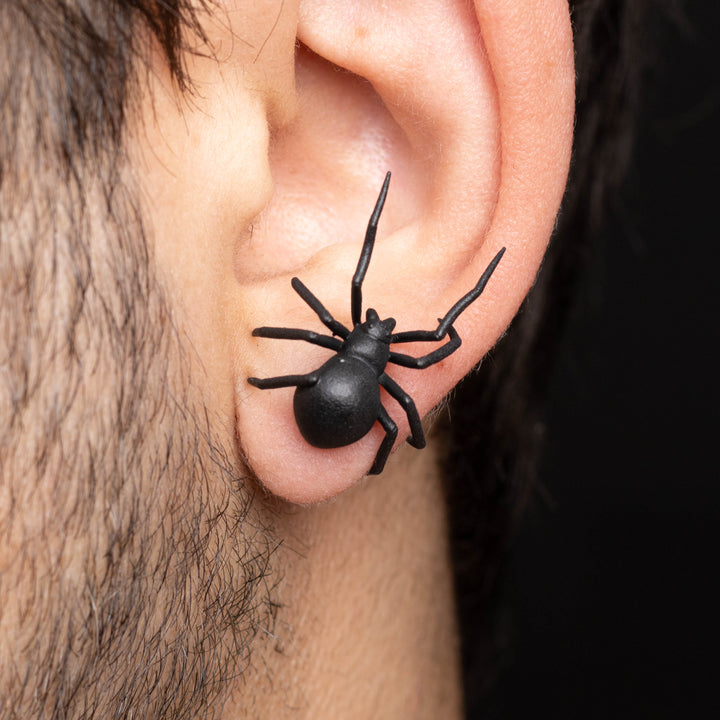 Black Widow Spider Earrings
