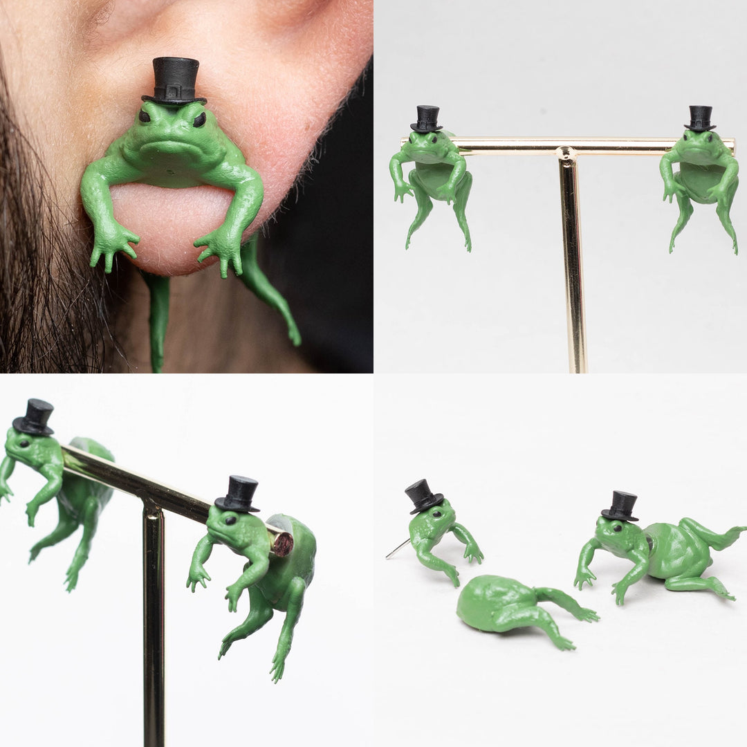 Frog Toad Earrings