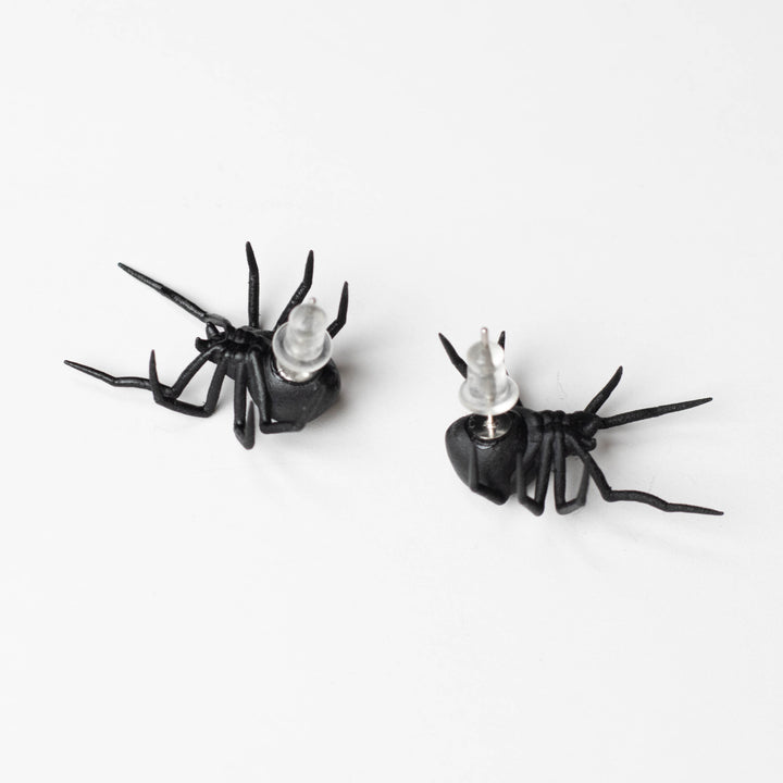 Black Widow Spider Earrings