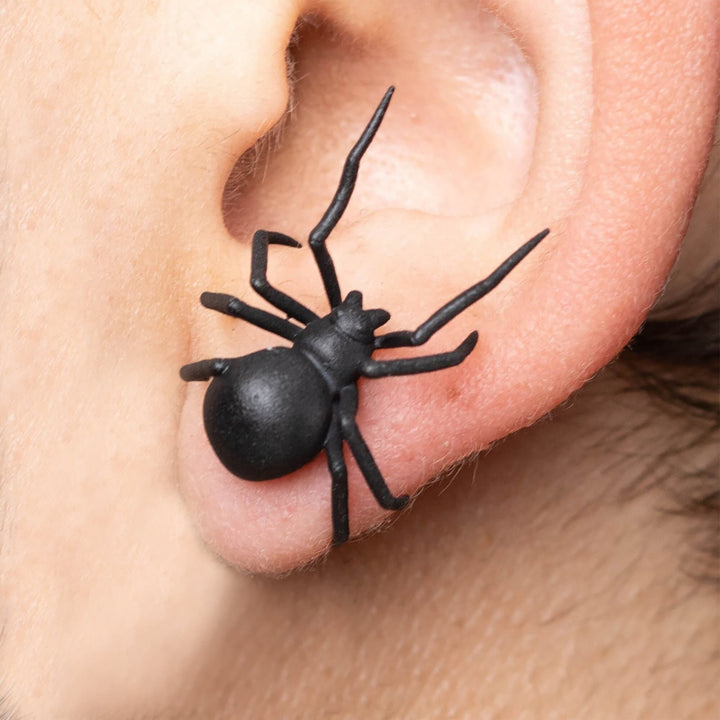 Black Widow Spider Earrings