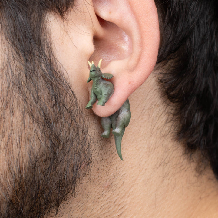 Triceratops Earrings