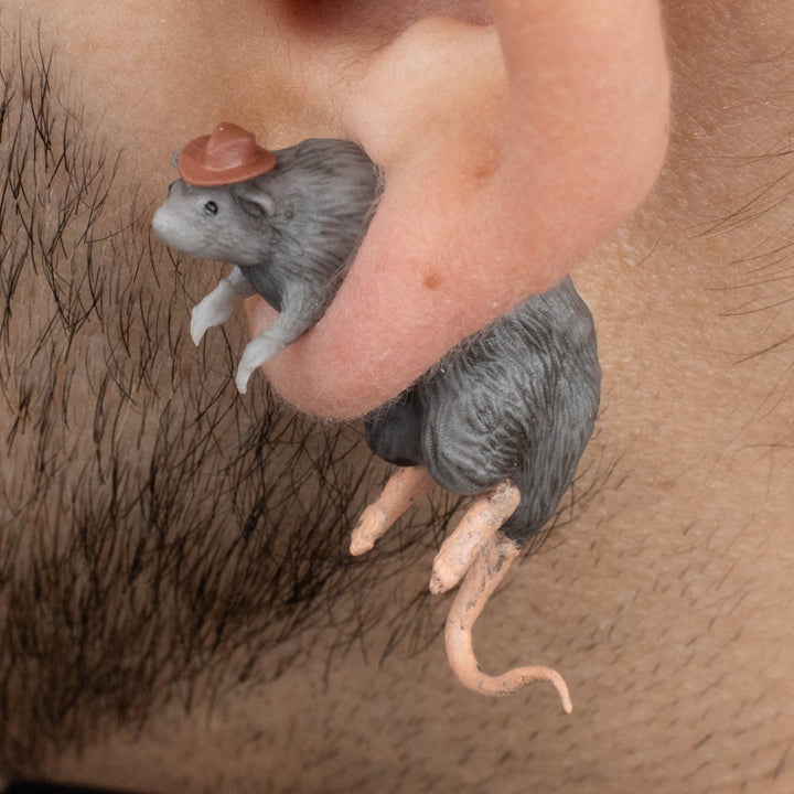 Rat Earrings