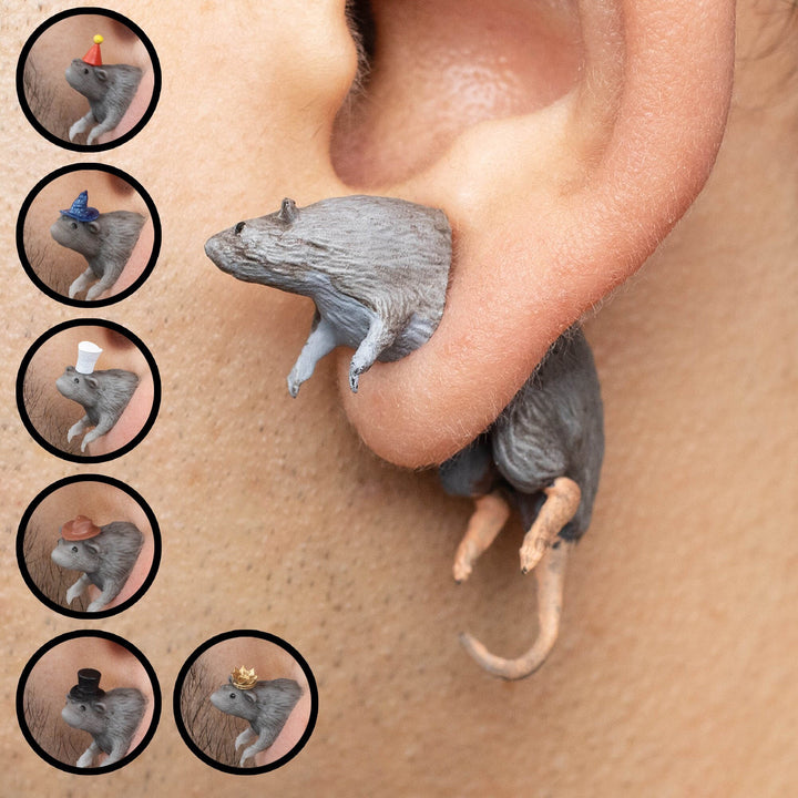 Rat Earrings